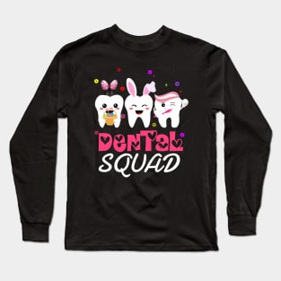 dental squad easter cute Long Sleeve T-Shirt